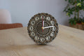 Mandala Wood Desk Clock