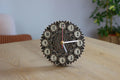 Mandala Wood Desk Clock