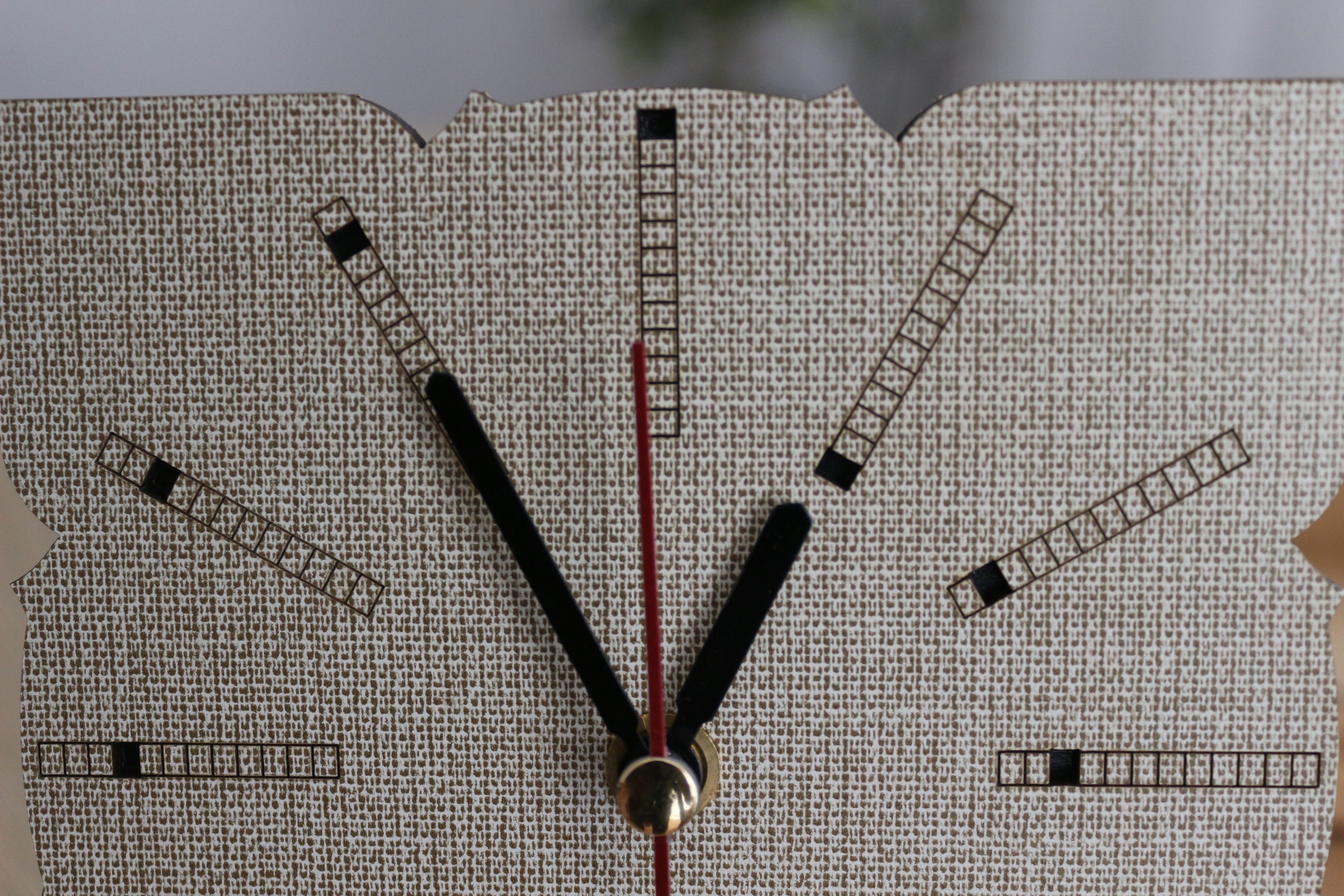 Mandala Wood Desk Clock